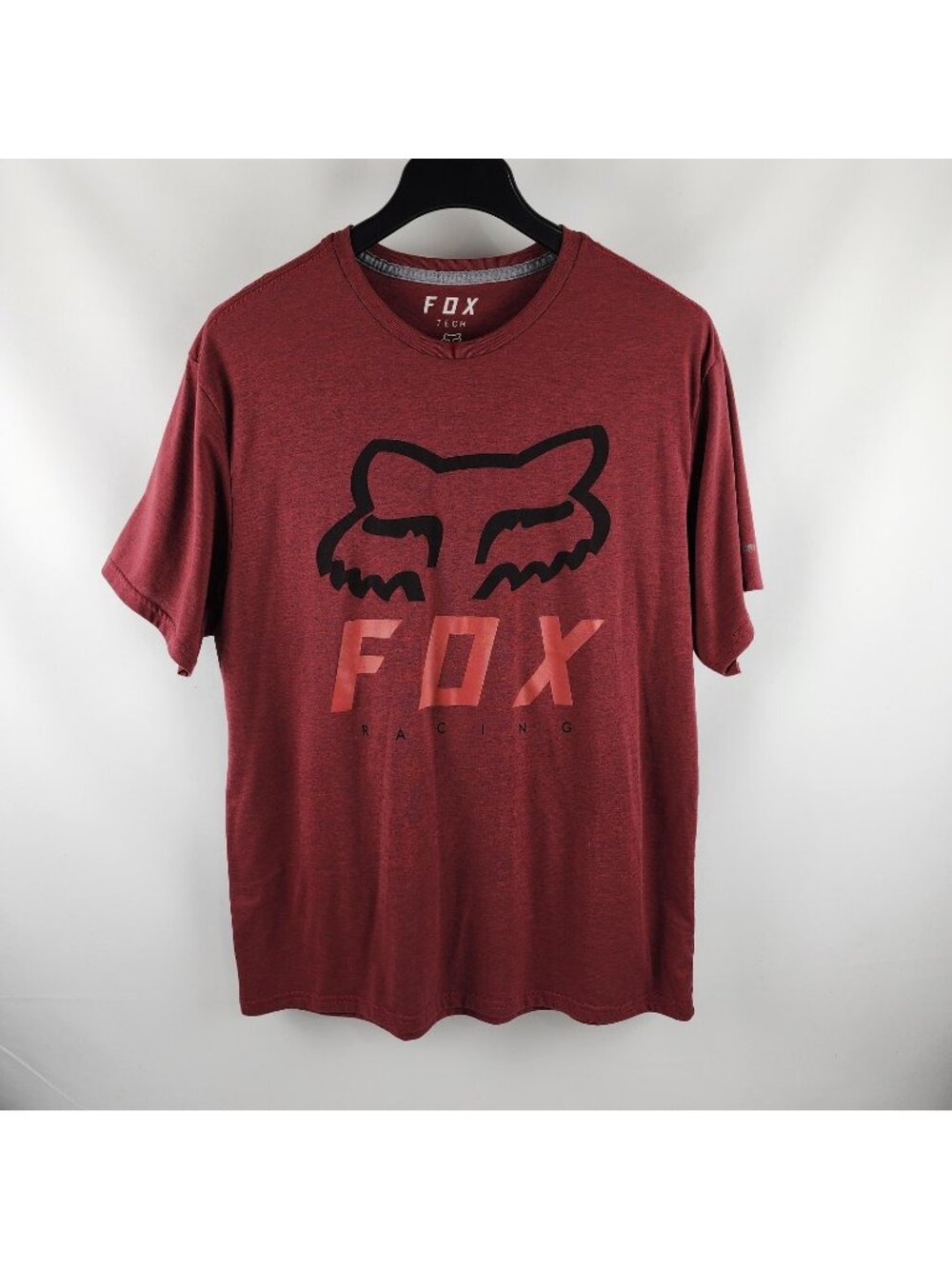 Fox Racing Shirt Mens XXL Burgundy Tech Premium Fit S/S T-Shirt